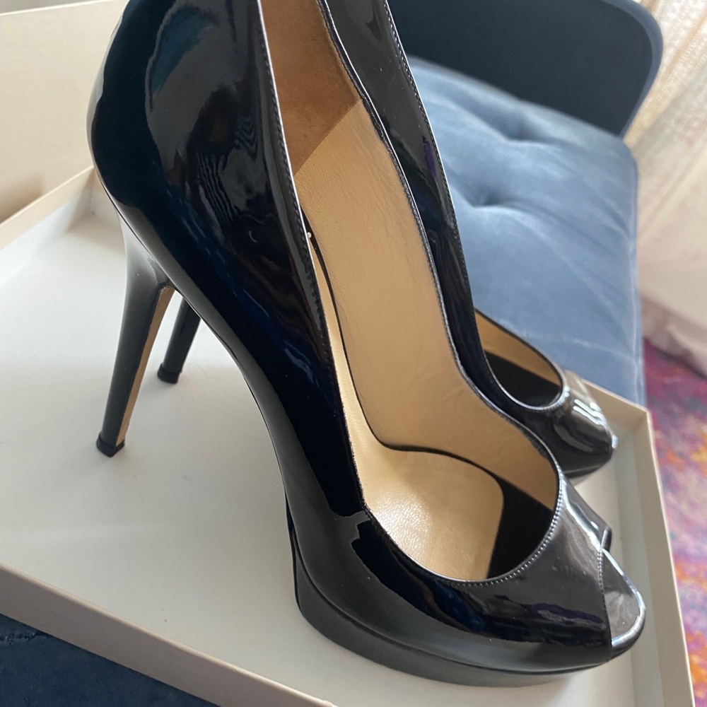 Jimmy Choo Black Patent Leather Pumps